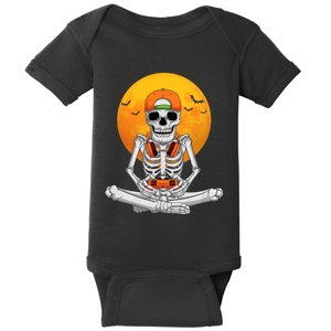 Halloween Skeleton Gamer Video Gaming Boy Teens Baby Bodysuit