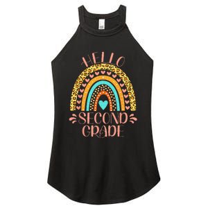 Hello Second Grade 2nd Grade Teacher Back To School Women’s Perfect Tri Rocker Tank