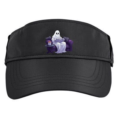 Halloween Scary Ghost Reading Book Sofa Book Worm  Wo Adult Drive Performance Visor