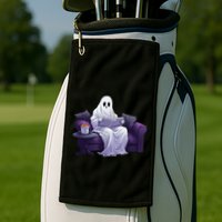 Halloween Scary Ghost Reading Book Sofa Book Worm  Wo Golf Towel