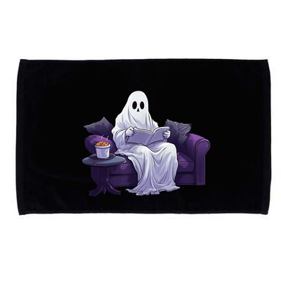 Halloween Scary Ghost Reading Book Sofa Book Worm  Wo Microfiber Hand Towel