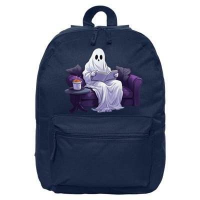 Halloween Scary Ghost Reading Book Sofa Book Worm  Wo 16 in Basic Backpack