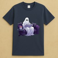 Halloween Scary Ghost Reading Book Sofa Book Worm  Wo T-Shirt