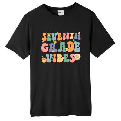 Hippie Seventh Grade Vibes Retro Groovy First Day Of School Cute Gift Tall Fusion ChromaSoft Performance T-Shirt