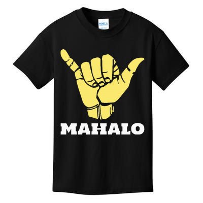 Hawaiian Shaka Gratitude Mahalo Kids T-Shirt