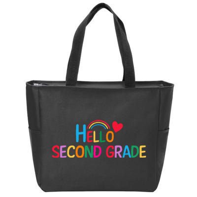 Hello Second Grade Team 2nd Grade Back To School Teacher Zip Tote Bag