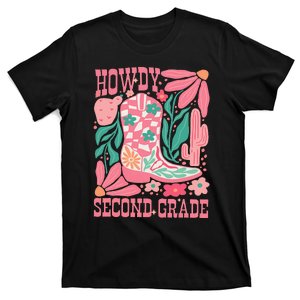 Howdy Second Grade Western 2nd Grade Teacher Cowboy Cowgirl T-Shirt