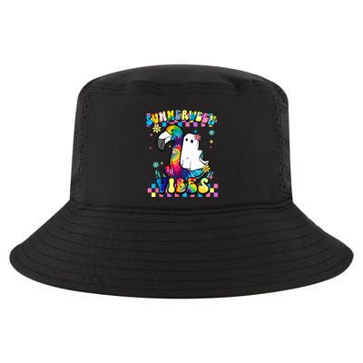 Halloween Summerween Ghost On A Pool Funny Spooky Summer Cool Comfort Performance Bucket Hat