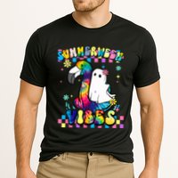 Halloween Summerween Ghost On A Pool Funny Spooky Summer Performance Shirt