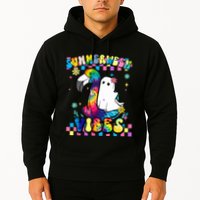 Halloween Summerween Ghost On A Pool Funny Spooky Summer Hoodie