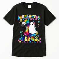 Halloween Summerween Ghost On A Pool Funny Spooky Summer Tall T-Shirt