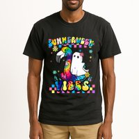 Halloween Summerween Ghost On A Pool Funny Spooky Summer Tall T-Shirt