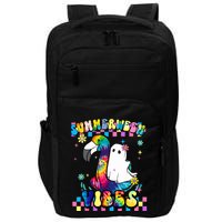 Halloween Summerween Ghost On A Pool Funny Spooky Summer Impact Tech Backpack
