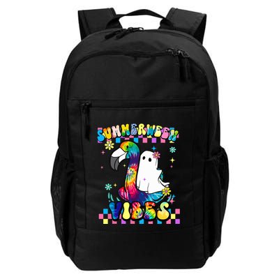 Halloween Summerween Ghost On A Pool Funny Spooky Summer Backpack