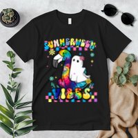 Halloween Summerween Ghost On A Pool Funny Spooky Summer Premium T-Shirt