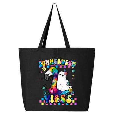 Halloween Summerween Ghost On A Pool Funny Spooky Summer 25L Jumbo Tote