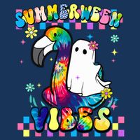 Halloween Summerween Ghost On A Pool Funny Spooky Summer Infant Baby Jersey Bodysuit