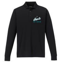 Hurts So Good Funny Quote Performance Long Sleeve Polo