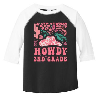 Howdy Second Grade Western Cowgirls 2nd Grade Squad Teacher Toddler Fine Jersey T-Shirt