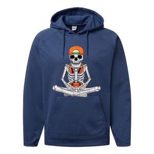 Halloween Skeleton Gamer Video Gaming Boys Performance Fleece Hoodie