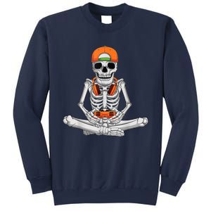 Halloween Skeleton Gamer Video Gaming Boys Sweatshirt