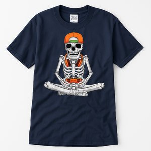 Halloween Skeleton Gamer Video Gaming Boys Tall T-Shirt