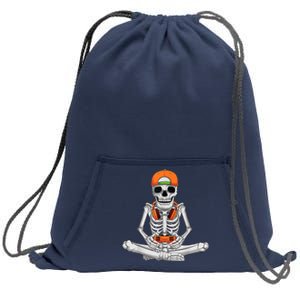 Halloween Skeleton Gamer Video Gaming Boys Sweatshirt Cinch Pack Bag