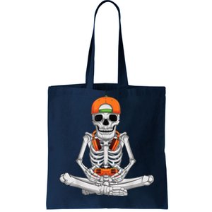 Halloween Skeleton Gamer Video Gaming Boys Tote Bag