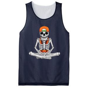 Halloween Skeleton Gamer Video Gaming Boys Mesh Reversible Basketball Jersey Tank