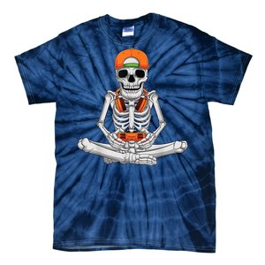 Halloween Skeleton Gamer Video Gaming Boys Tie-Dye T-Shirt