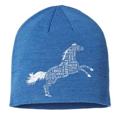 Horse Silhouette Gifts For Horse Lovers Sustainable Beanie