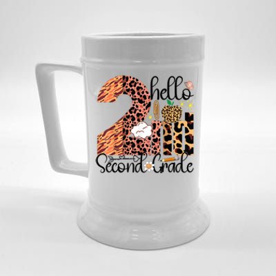 Hello Second Grade 2nd Grade Back To School Teacher Beer Stein