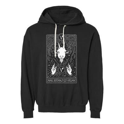 Hail Seitan Go Vegan Garment-Dyed Fleece Hoodie