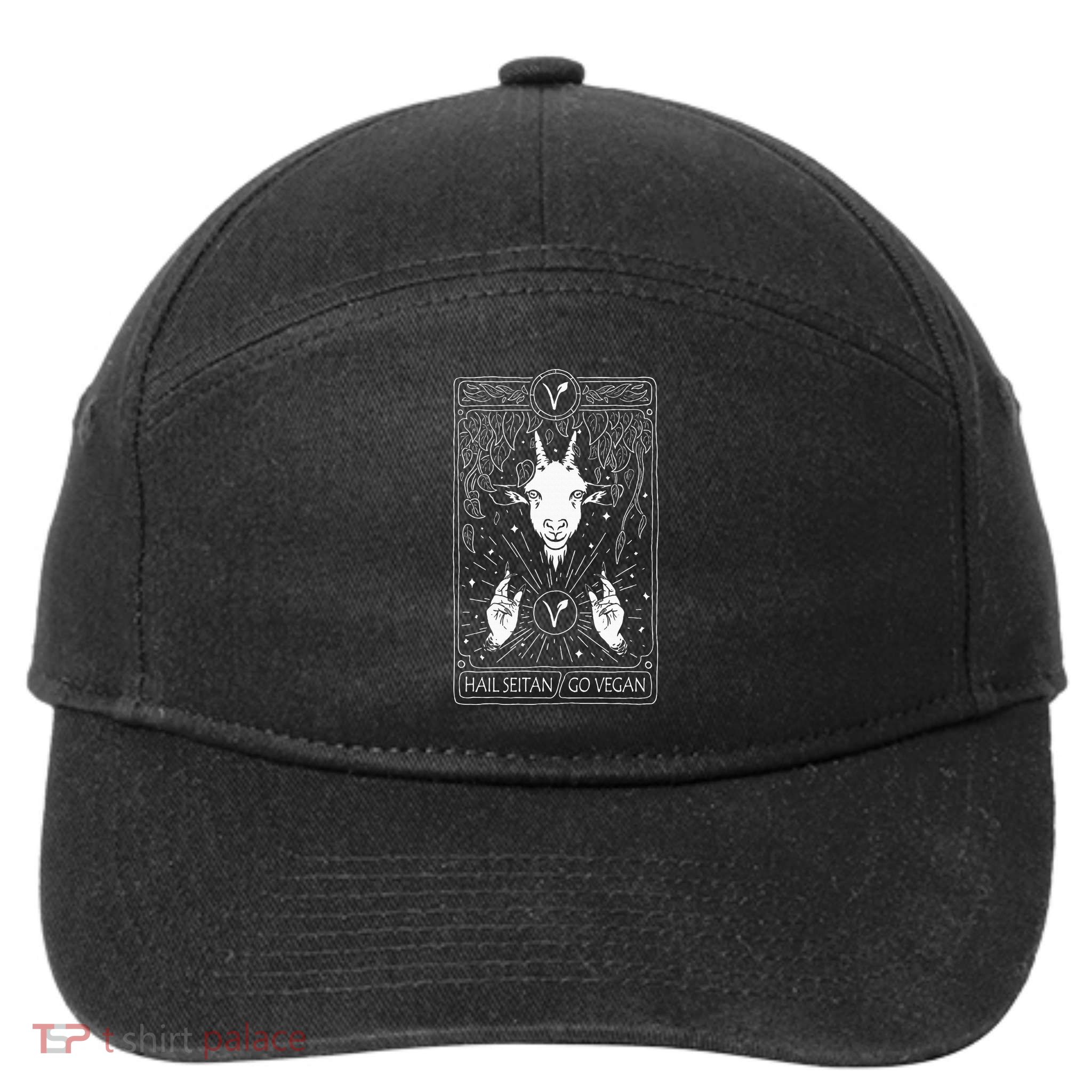 Hail Seitan Go Vegan 7-Panel Snapback Hat