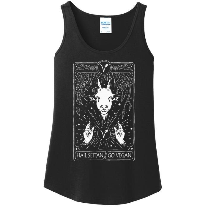 Hail Seitan Go Vegan Ladies Essential Tank