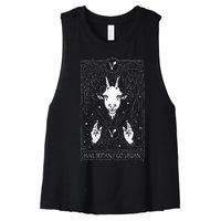 Hail Seitan Go Vegan Women's Racerback Cropped Tank