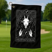 Hail Seitan Go Vegan Golf Towel