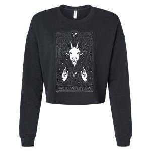 Hail Seitan Go Vegan Cropped Pullover Crew