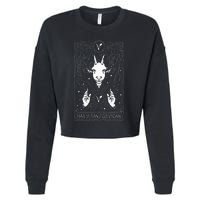 Hail Seitan Go Vegan Cropped Pullover Crew