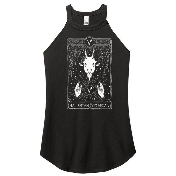 Hail Seitan Go Vegan Women's Perfect Tri Rocker Tank