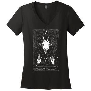 Hail Seitan Go Vegan Women's V-Neck T-Shirt