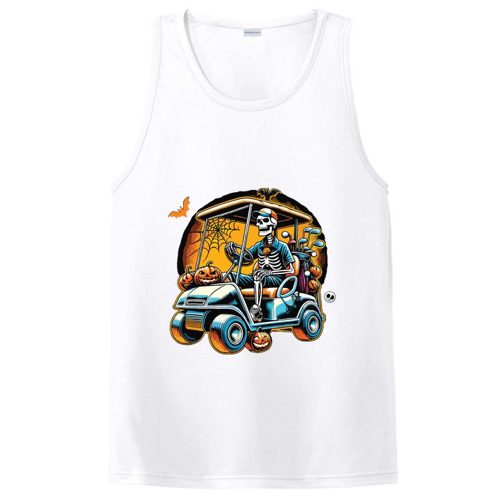 Halloween Skeleton Golf Cart Golfer PosiCharge Competitor Tank