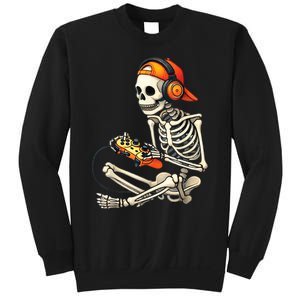 Halloween Skeleton Gamer Video Gaming Sweatshirt