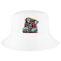 Halloween Skeleton Golf Cart Golfer Cool Comfort Performance Bucket Hat