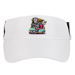 Halloween Skeleton Golf Cart Golfer Adult Drive Performance Visor