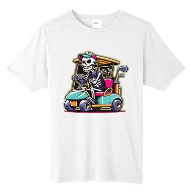 Halloween Skeleton Golf Cart Golfer Tall Fusion ChromaSoft Performance T-Shirt