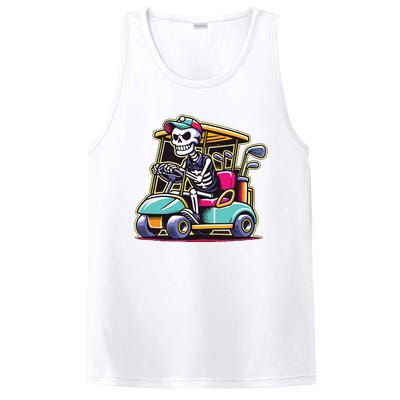 Halloween Skeleton Golf Cart Golfer PosiCharge Competitor Tank