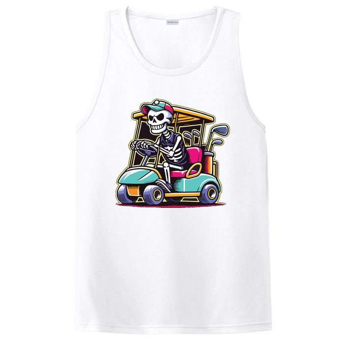 Halloween Skeleton Golf Cart Golfer PosiCharge Competitor Tank