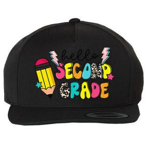 Hello Second Grade Team 2nd Grade Teacher Back To School Wool Snapback Cap