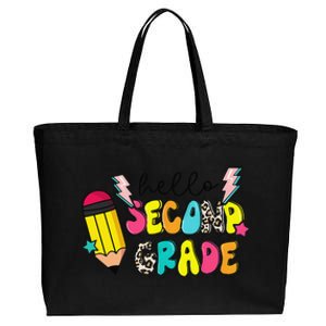 Hello Second Grade Team 2nd Grade Teacher Back To School Cotton Canvas Jumbo Tote